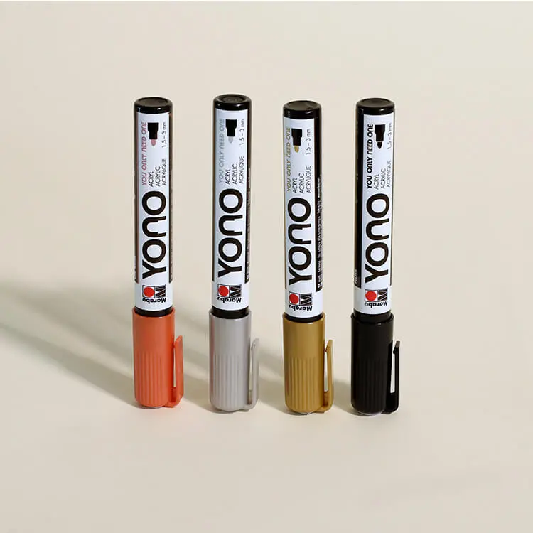 4-Count Metallic Acrylic Paint Markers 1