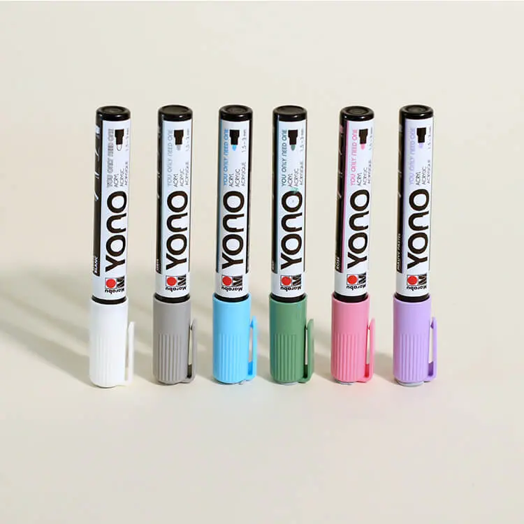 6-Count Pastel Acrylic Paint Markers 1