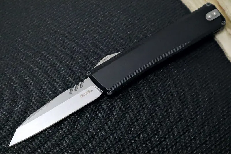 Axial Shift V3 Otf Automatic – Black Anodized Handle, Stonewashed Accents, Stonewashed Wharncliffe Blade, Cpm-Magnacut Steel 1