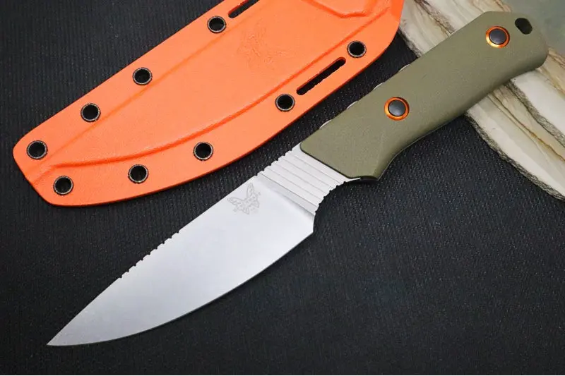 Benchmade 15600-01 Raghorn Folder: Cpm-S30V Stonewashed Blade, Green G-10 Handle With Orange Anodized Accents 1