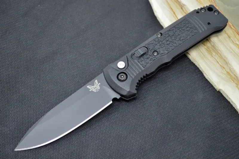 Benchmade 4400Bk Auto Knife – Black Cpm-S30V Blade, Black Grivory Handle 1