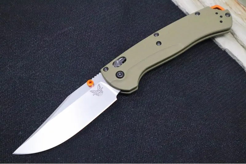 Benchmade Taggedout 15536 Manual Folding Knife — Od Green G-10 Handle And Cpm-S45Vn Clip Point Blade 1