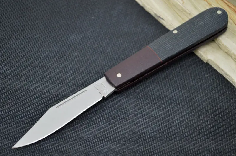Boker Barlow Integral Folding Knife – Black Canvas Micarta Handle, Stainless Steel Blade 1