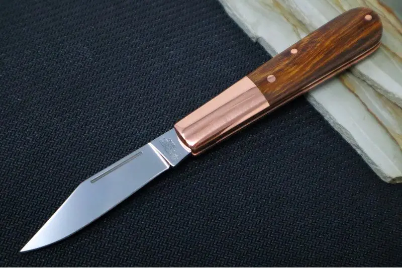 Boker Barlow Integral Knife With Ironwood Handle And Copper Bolsters (Model 110045) 1