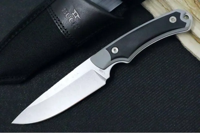 Buck 663 Alpha Guide Hunting Knife – 420Hc Steel, Gfn/Versaflex Handle, Polyester Sheath (0663Gys-B) 1