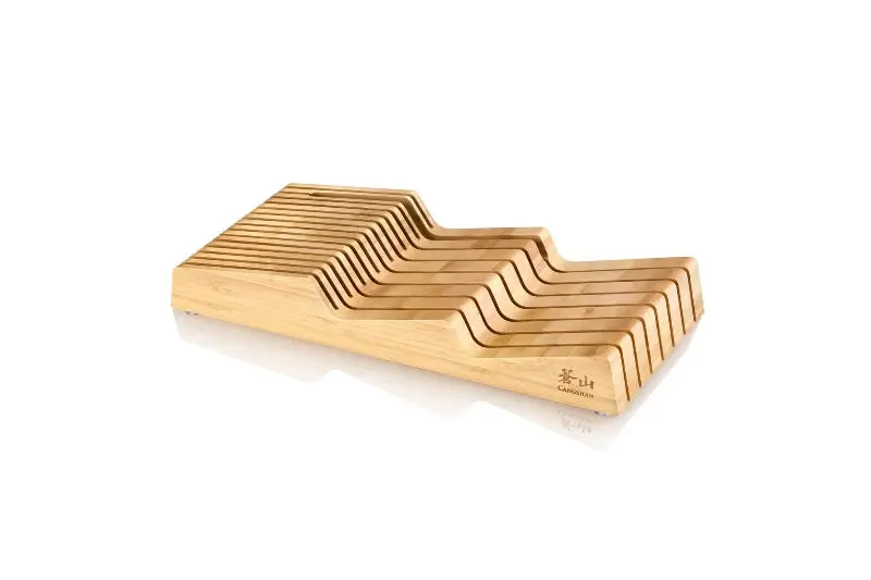 Cangshan Bamboo Knife Drawer Organizer – 15-Slot Modular Storage System (Model 503831) 1