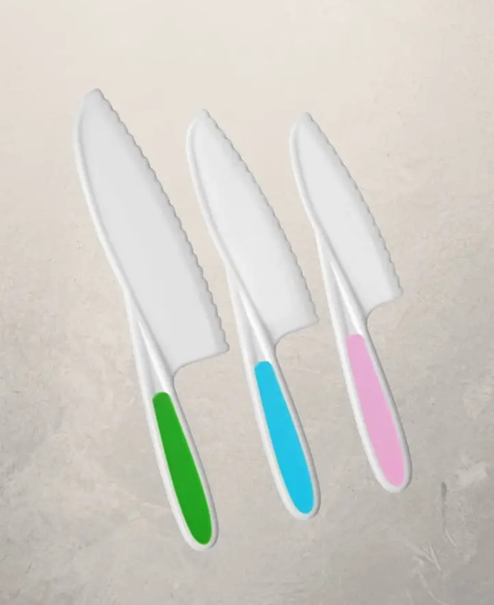 Child-Safe 3-Piece Knife Set For Kids 1