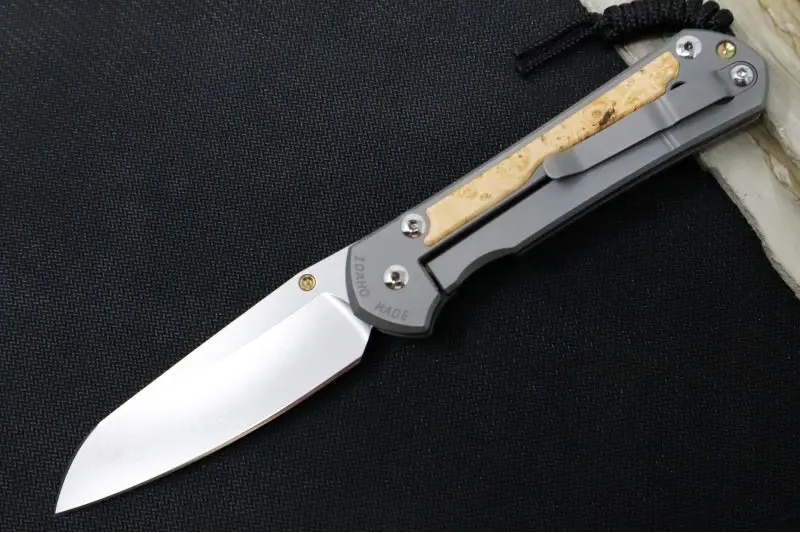 Chris Reeve Large Sebenza 31 (Left-Handed, Polished) – Insingo Cpm-Magnacut Blade With Box Elder Inlay, Variant A1 1