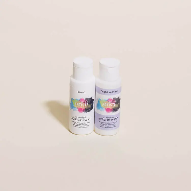 Clear Protective Varnish With White Acrylic Paint 1