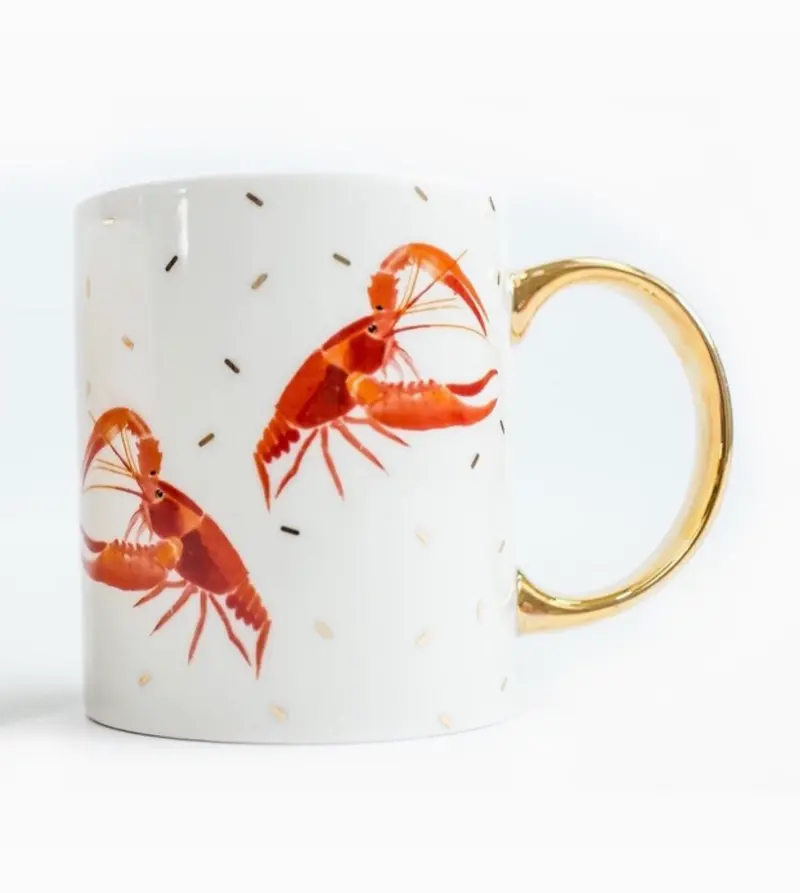 Crawfish-Themed Ceramic Coffee Mug 1
