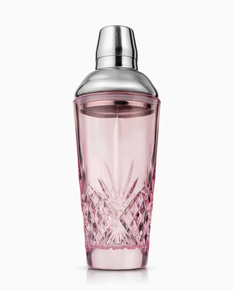 Dublin Blush Crystal Cocktail Shaker 1