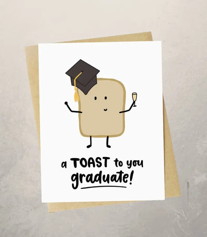 Graduate Toast Celebration Card 1