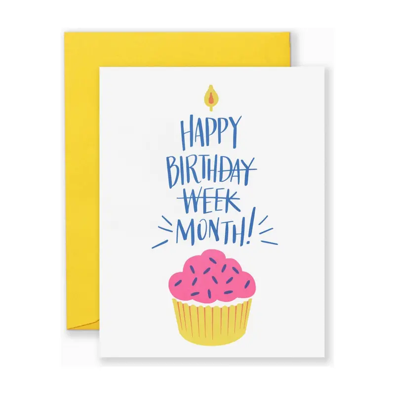 'Happy Birthday Month' Celebration Card – Extended Joy Design 1