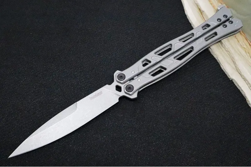 Kershaw Moonsault Balisong Flipper With 14C28N Blade And Stainless Steel Handles 1