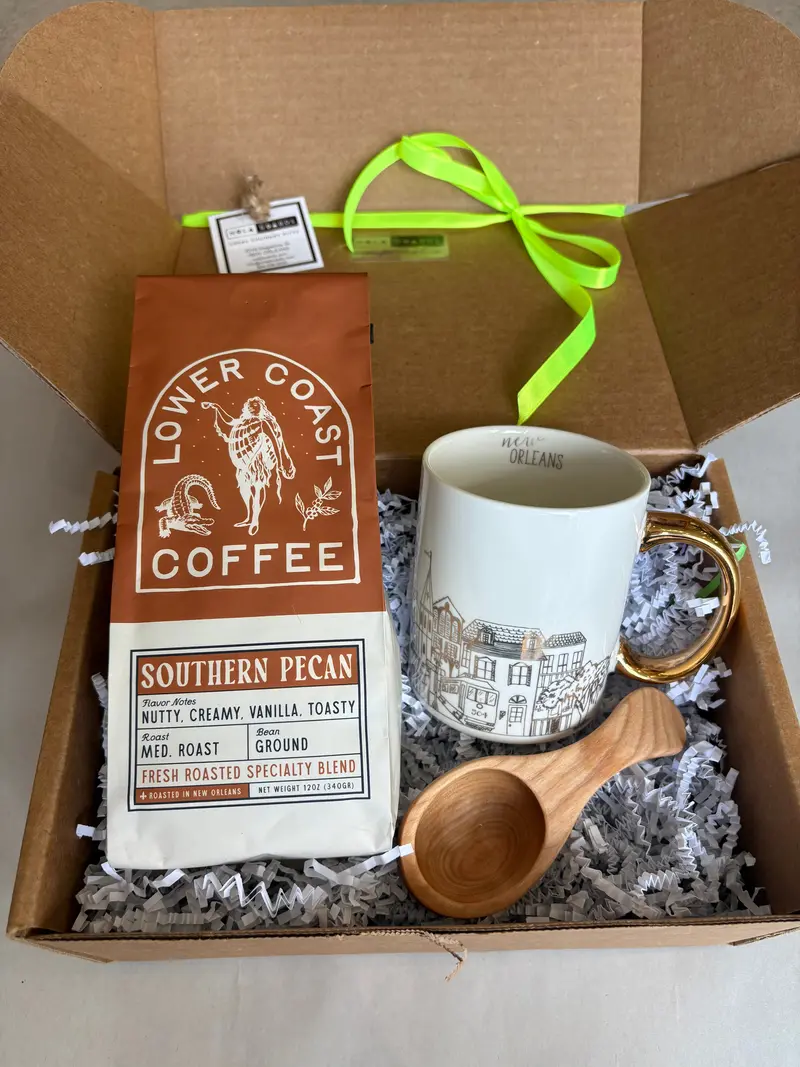 New Orleans–Inspired Coffee Lover’S Gift Box 1
