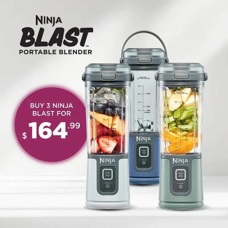 Ninja Blast Cordless Blender – 3-Pack Special ($164.99) 1