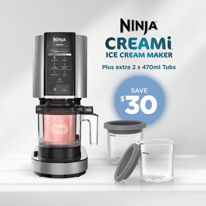 Ninja Creami Ice Cream Maker Plus – Includes Two 470Ml Tubs 1
