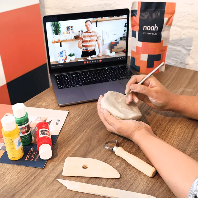 Pottery Starter Kit With Live Online Instruction Class 1