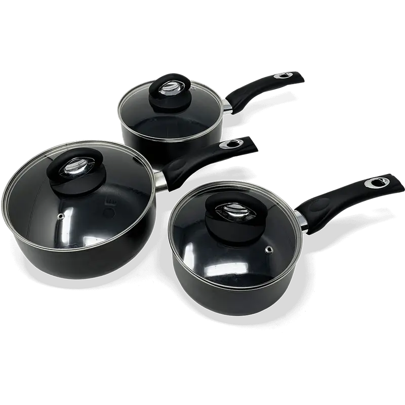 Premium 3-Piece Non-Stick Saucepan Set 1