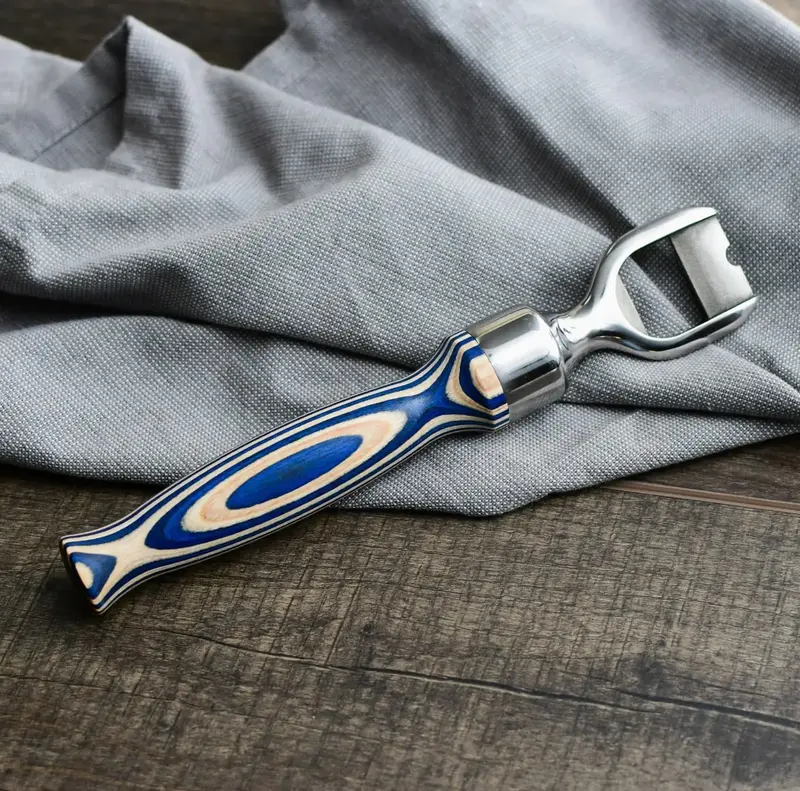 Solid Wood Bottle Opener With Ergonomic Grip 1