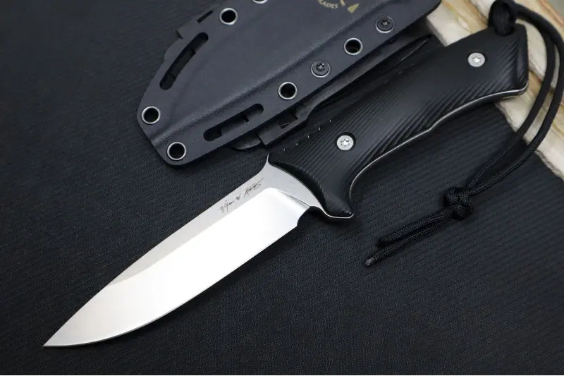 Spartan Blades Linden Fixed Blade – Stonewashed Pvd-Coated Elmax Steel, Black Kydex Sheath 1