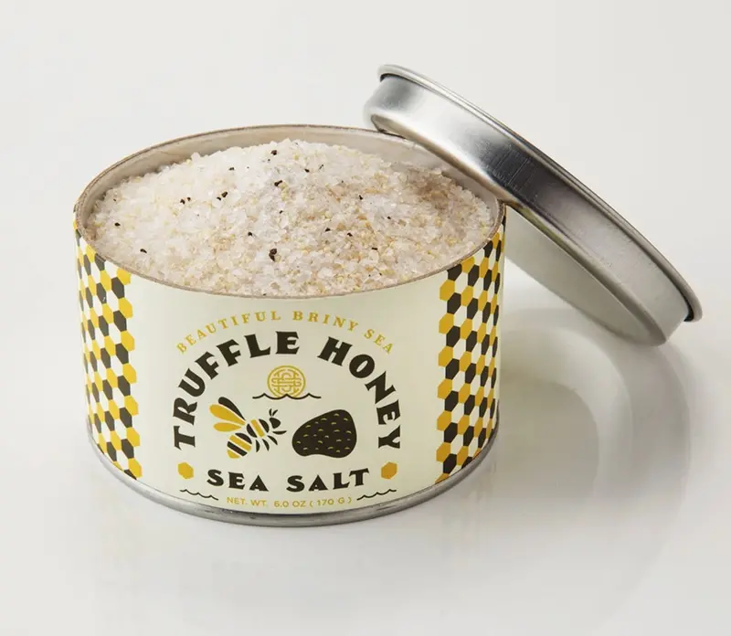 Truffle Honey Sea Salt Blend – Gourmet Finishing Salt With Infused Sweetness 1